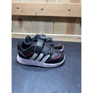 Adidas Tensaur Switch Toddler Shoes Size 6K Black & Red